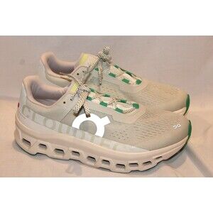 ON CLOUDN MEN'S CLOUDMONSTER RUNNING ATHLETIC SNEAKERS WHITE GREEN NWOB SZ 11.5